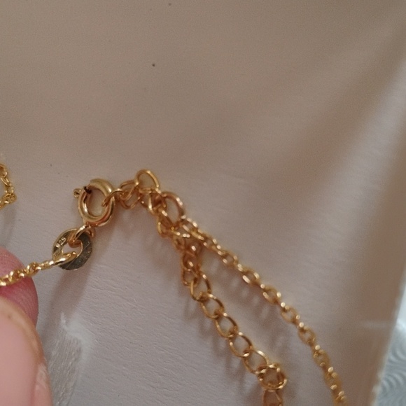 Genuine Turquoise On Gold Over Sterling Silver Necklace - Picture 8 of 11